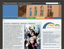 Tablet Screenshot of martinschule-augsburg.de